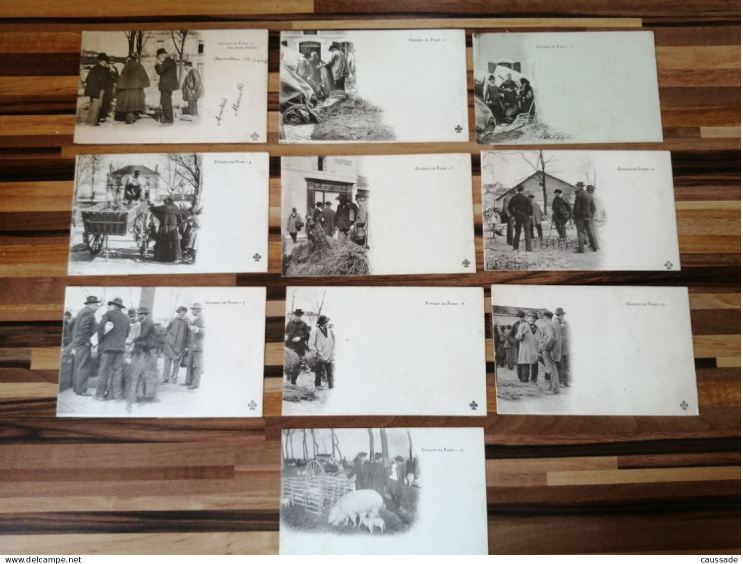 Lot De 10 Cartes Postales " Croquis De Foire" - - Verzamelingen & Kavels