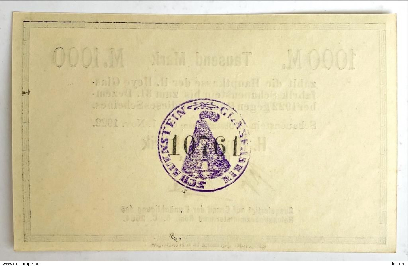 Germany 1,000 1000 Mark 1922 UNC - Non Classificati