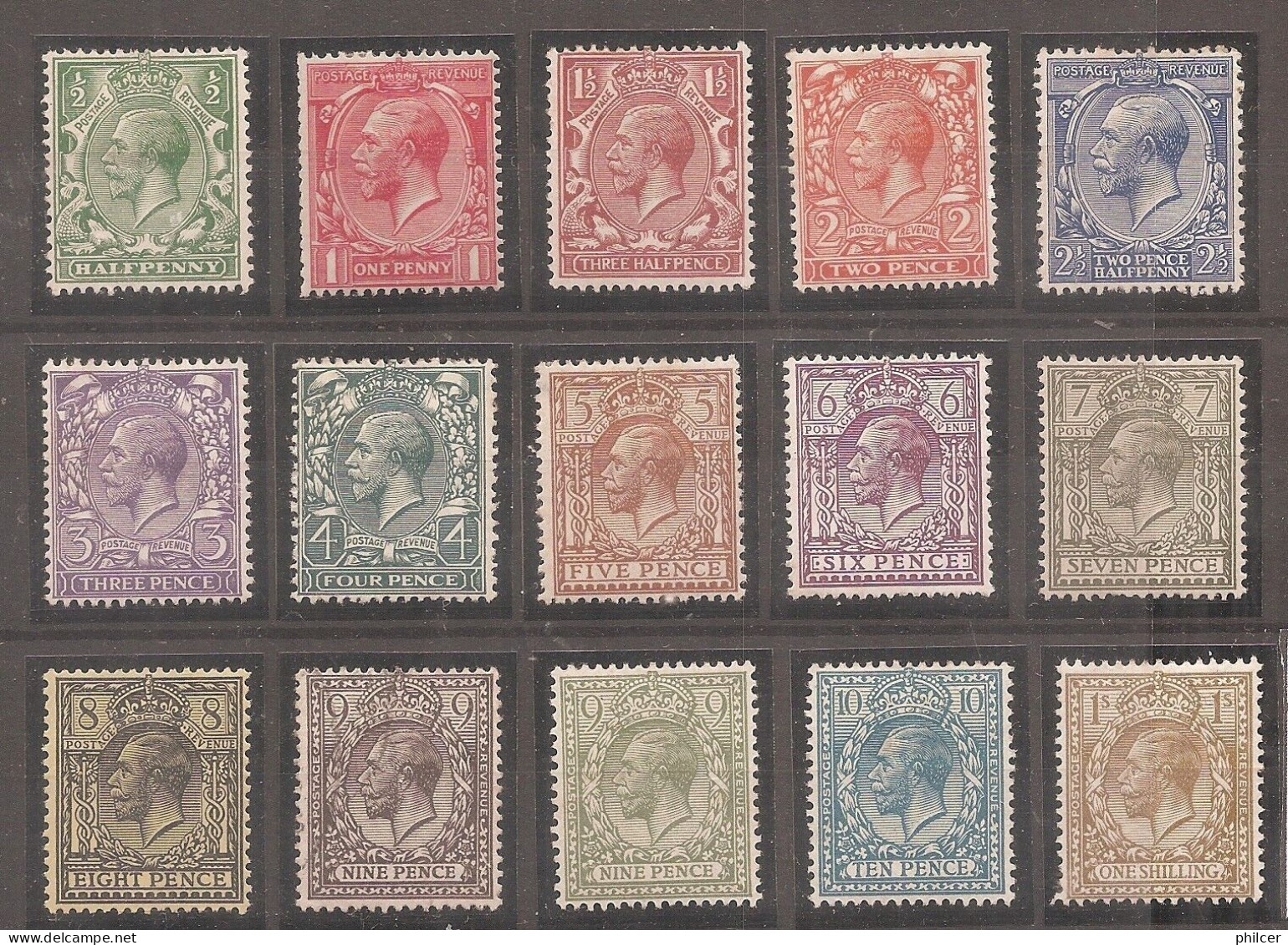 Great Britain, 1912, # Y 139..., SG 351...,  And MNG - Neufs