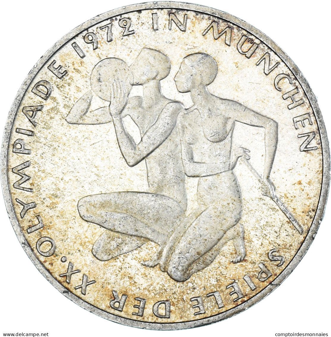 Monnaie, République Fédérale Allemande, 10 Mark, 1972, Karlsruhe, TTB - Commémoratives