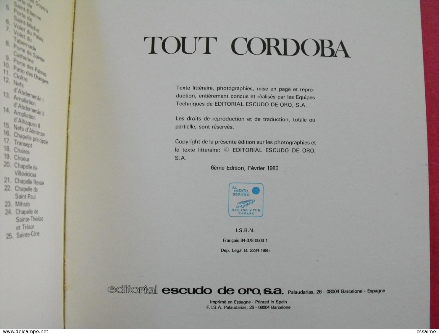 Tout Cordoba. 1985. Espagne. 120 Photos. Pour Préparer Un Voyage Ou En Souvenir. - Zonder Classificatie