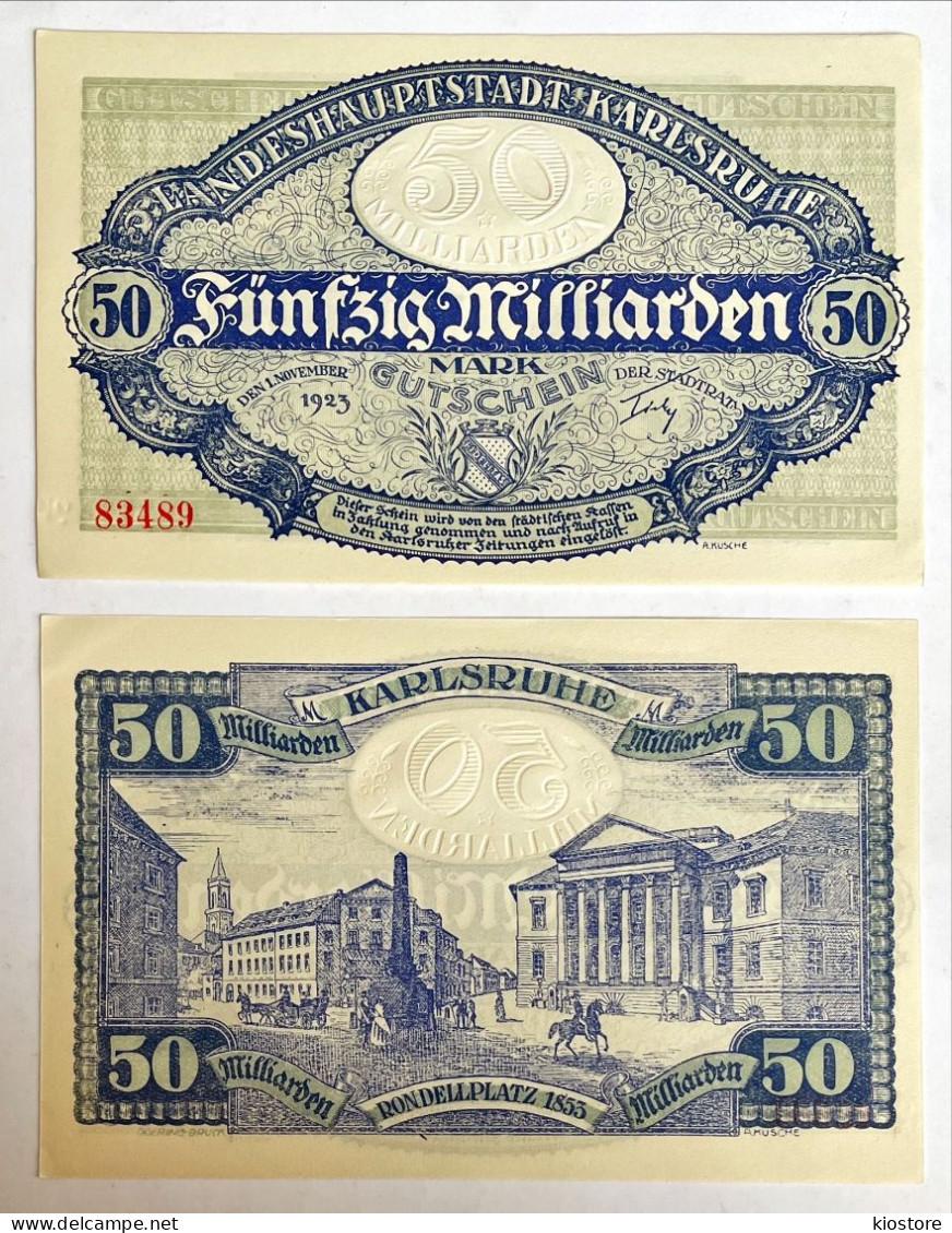 Germany 50 Milliarden Mark 1923 UNC - 50 Mrd. Mark
