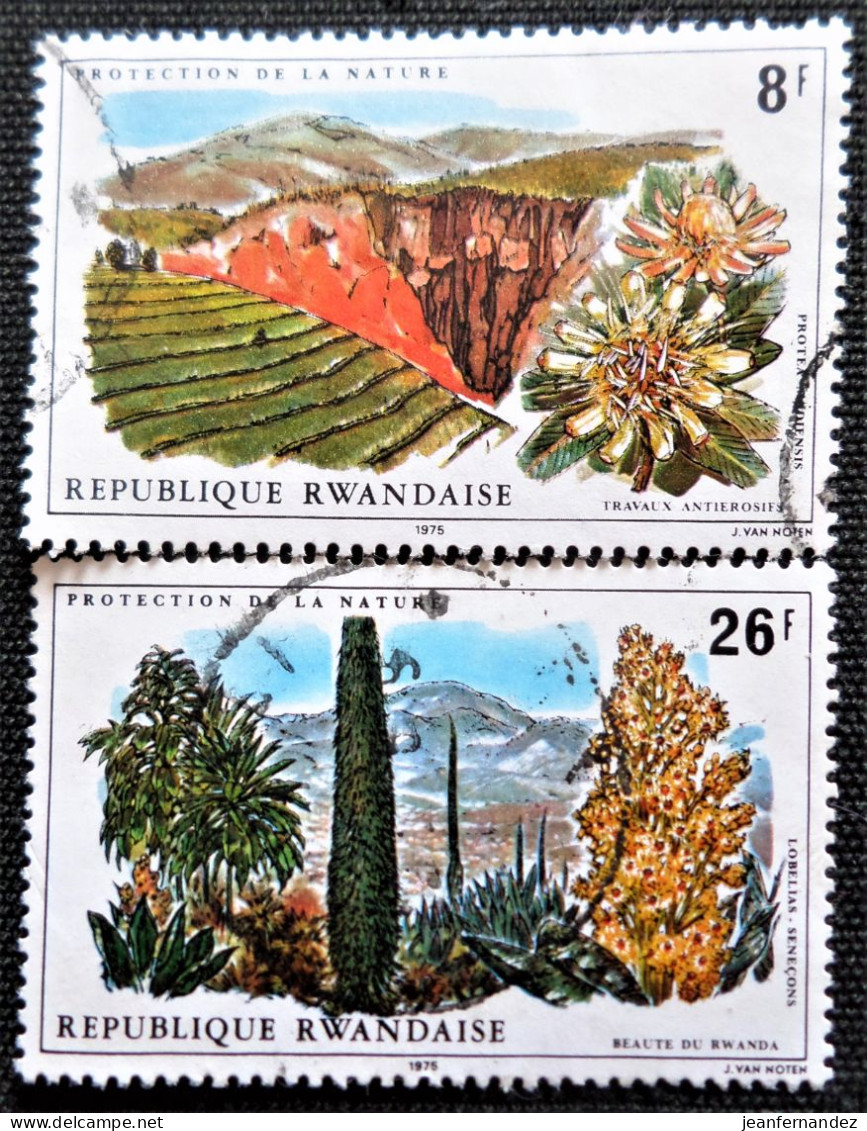 Rwanda 1975 Protection Of Nature  Stampworld N°  747_749 - Usati