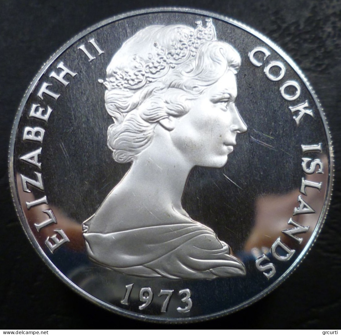 Isole Cook - 7½ Dollars 1973 - 200° Scoperta Di Cook Delle Isole Hervey - KM# 10 - Cookinseln