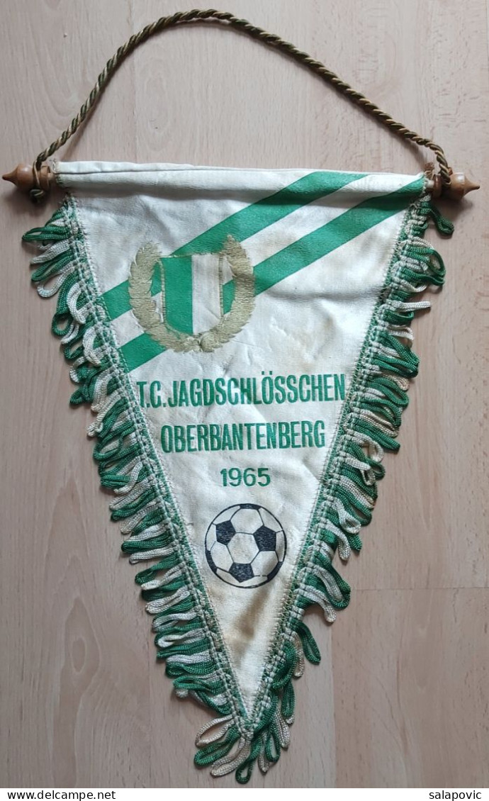 TC JAGDSCHLÖSSCHEN OBERBANTENBERG 1965 Germany  Football Club Football Fussball Futebol Soccer Calcio  PENNANT ZS 1 KUT - Bekleidung, Souvenirs Und Sonstige