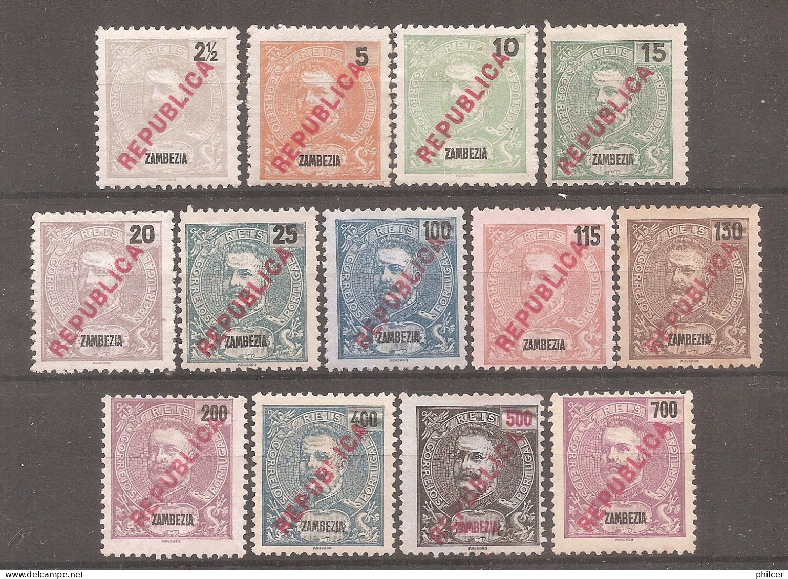 Zambézia, 1917, # 90/102, MNG - Sambesi (Zambezi)