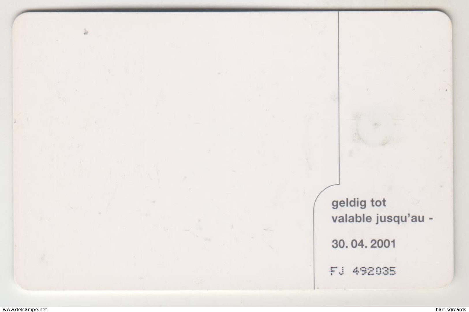 BELGIUM - Atomium 200, CN: FJ – 30.04.2001, 200 BEF, Tirage 50.000, Used - Con Chip