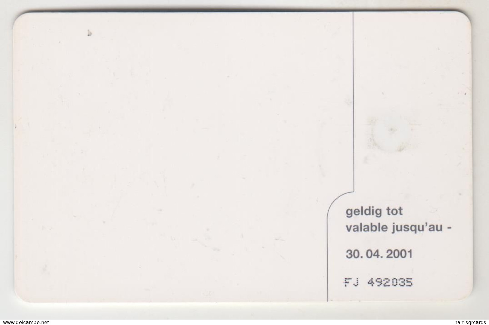 BELGIUM - Atomium 200, CN: FJ – 30.04.2001, 200 BEF, Tirage 50.000, Used - Met Chip