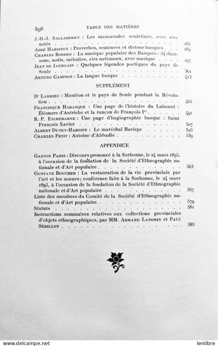 La TRADITION au PAYS BASQUE. Ethnographie, Folklore, Art populaire, Histoire, Hagiographie. Editions ELKAR. Circa 1982.