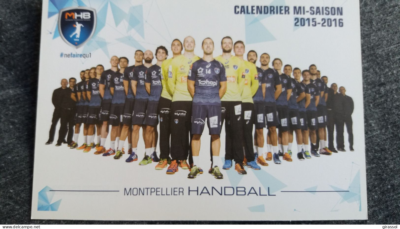 CPM MONTPELLIER HERUALT HANDBALL CALENDRIER MI SAISON 2015 2016 MHB - Handball