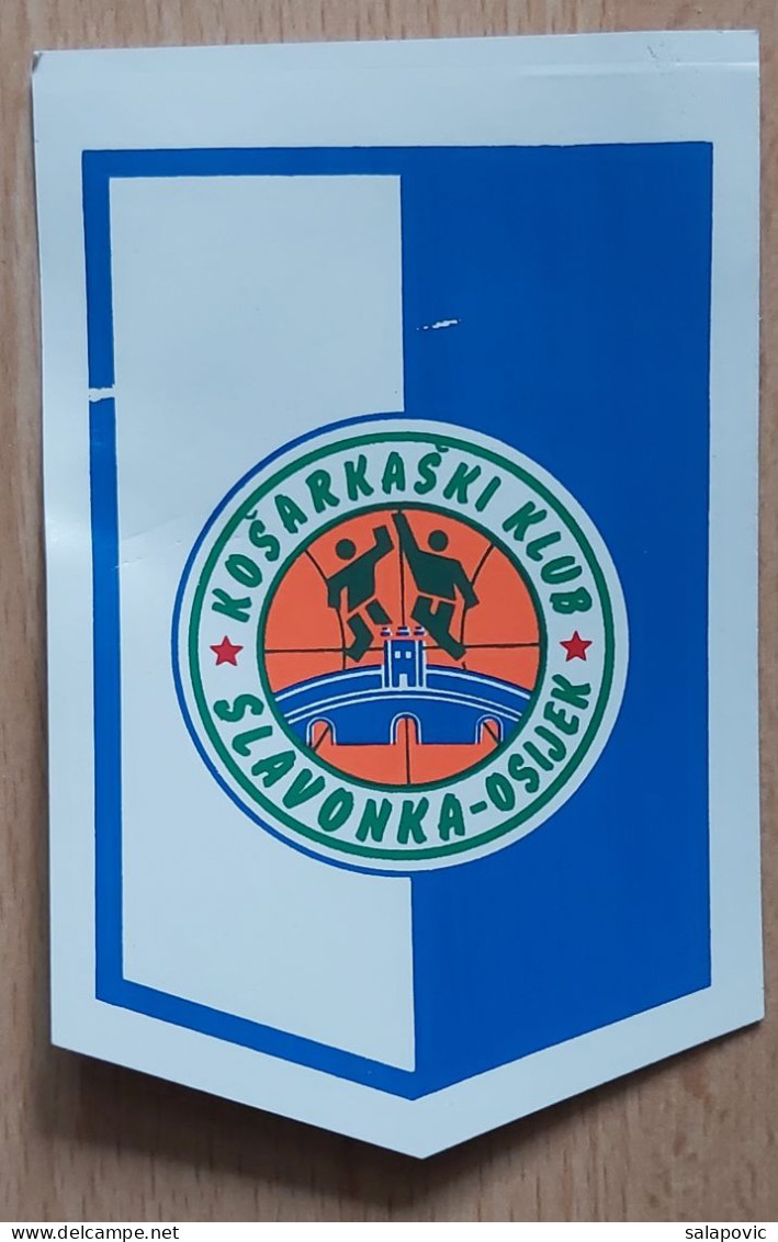 Kosarkaski Klub Slavonka Osijek Croatia Basketball Club  PENNANT ZS 1 KUT - Uniformes, Recordatorios & Misc