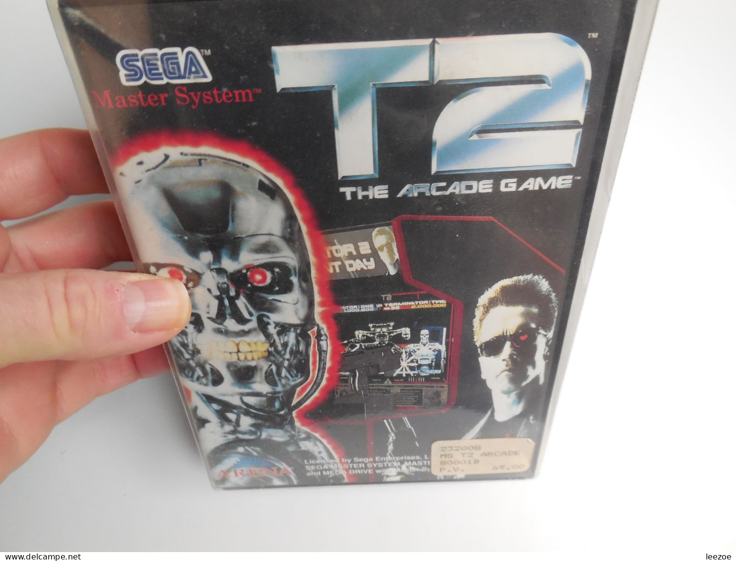 JEUX VIDEO TERMINATOR 2 THE ARCADE GAME MASTER SYSTEME SEGA, NEUF, RARE......(ref10.2023)