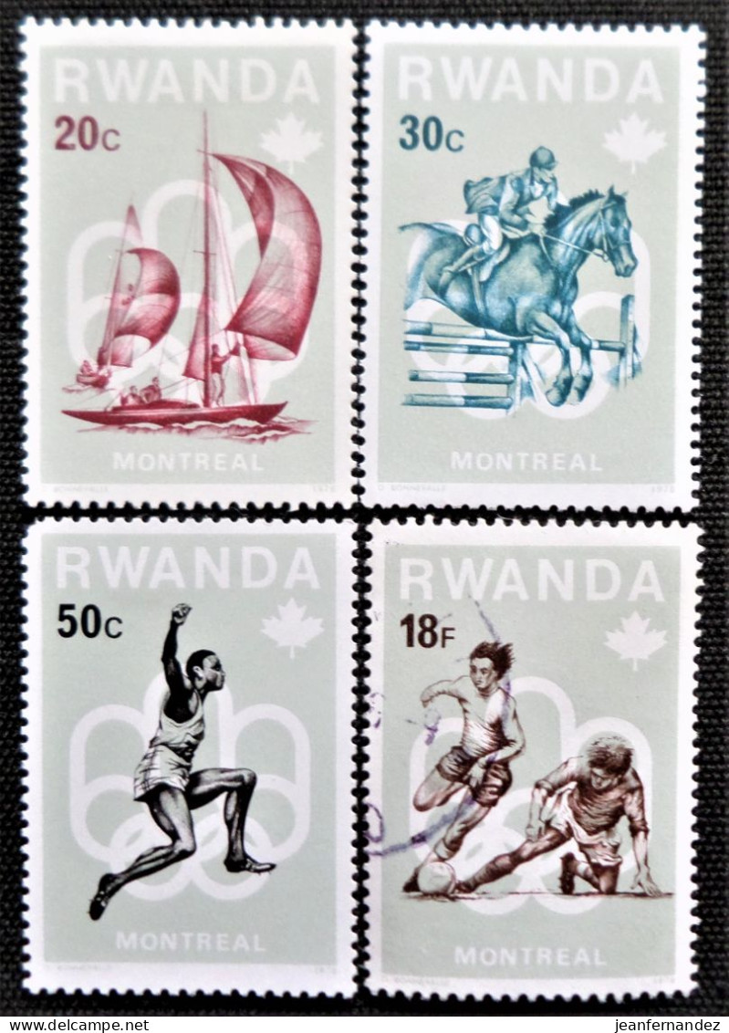 Rwanda 1976 Olympic Games - Montreal, Canada   Stampworld N°  798 à 800_803 - Used Stamps