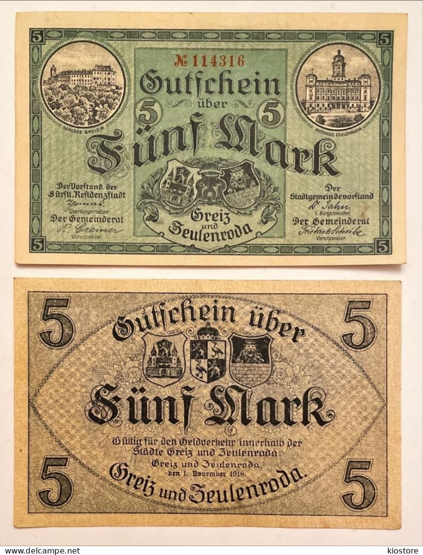 Germany 5 Mark 1918 UNC - 5 Mark