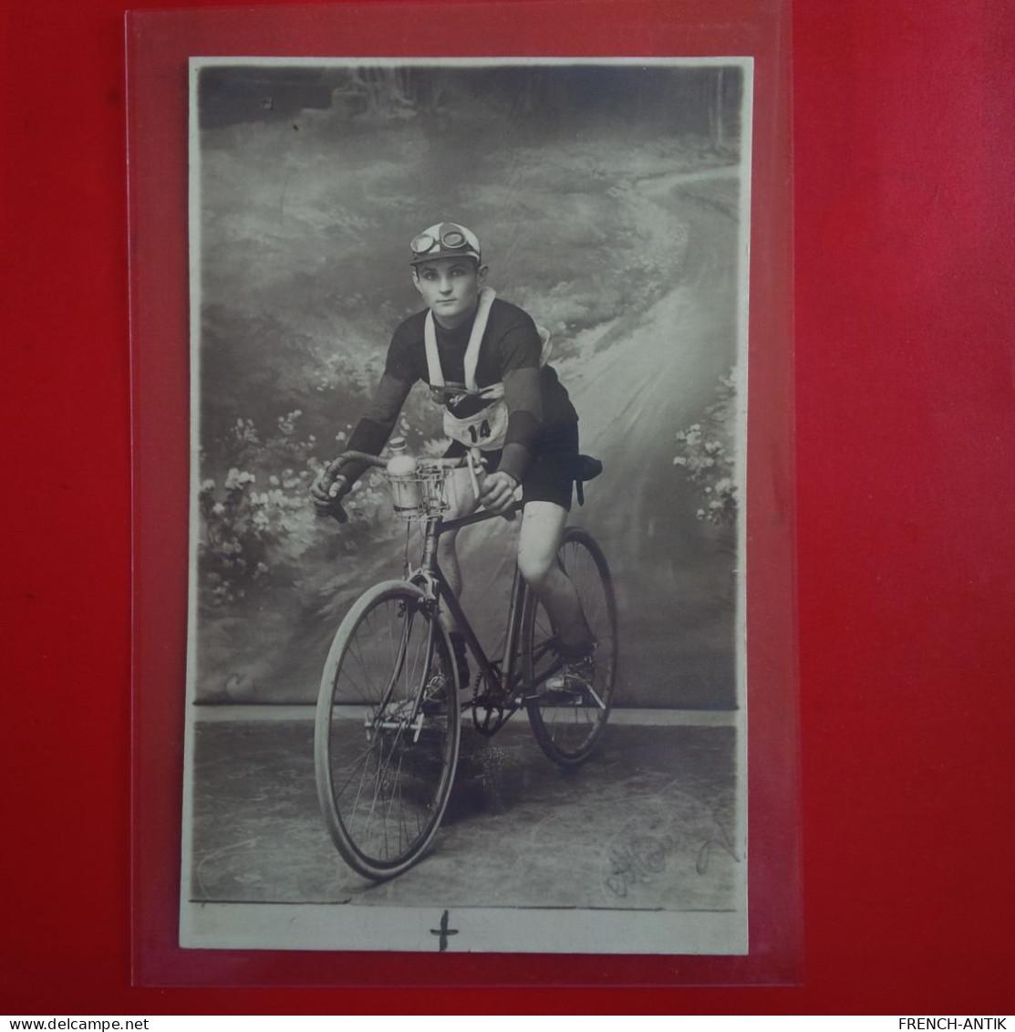 CARTE PHOTO SPORT CYCLISTE PHOTOGRAPHE MUTZIG ARTHUR HURTER - Ciclismo