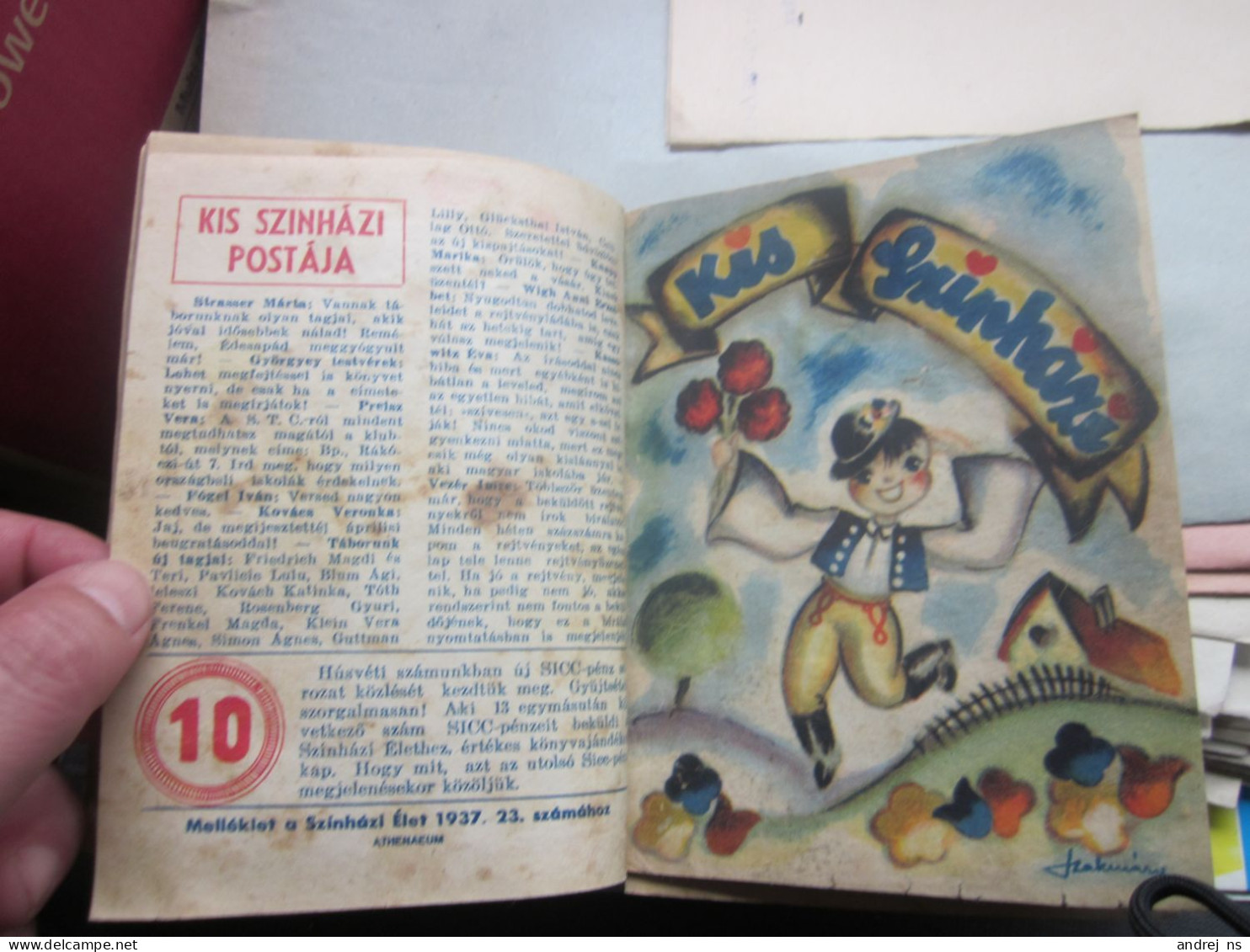 Kis Szinhaz 1938 An Old Hungarian Magazine In Print, Several Issues For Children, Lots Of Color Illustrations - Junior