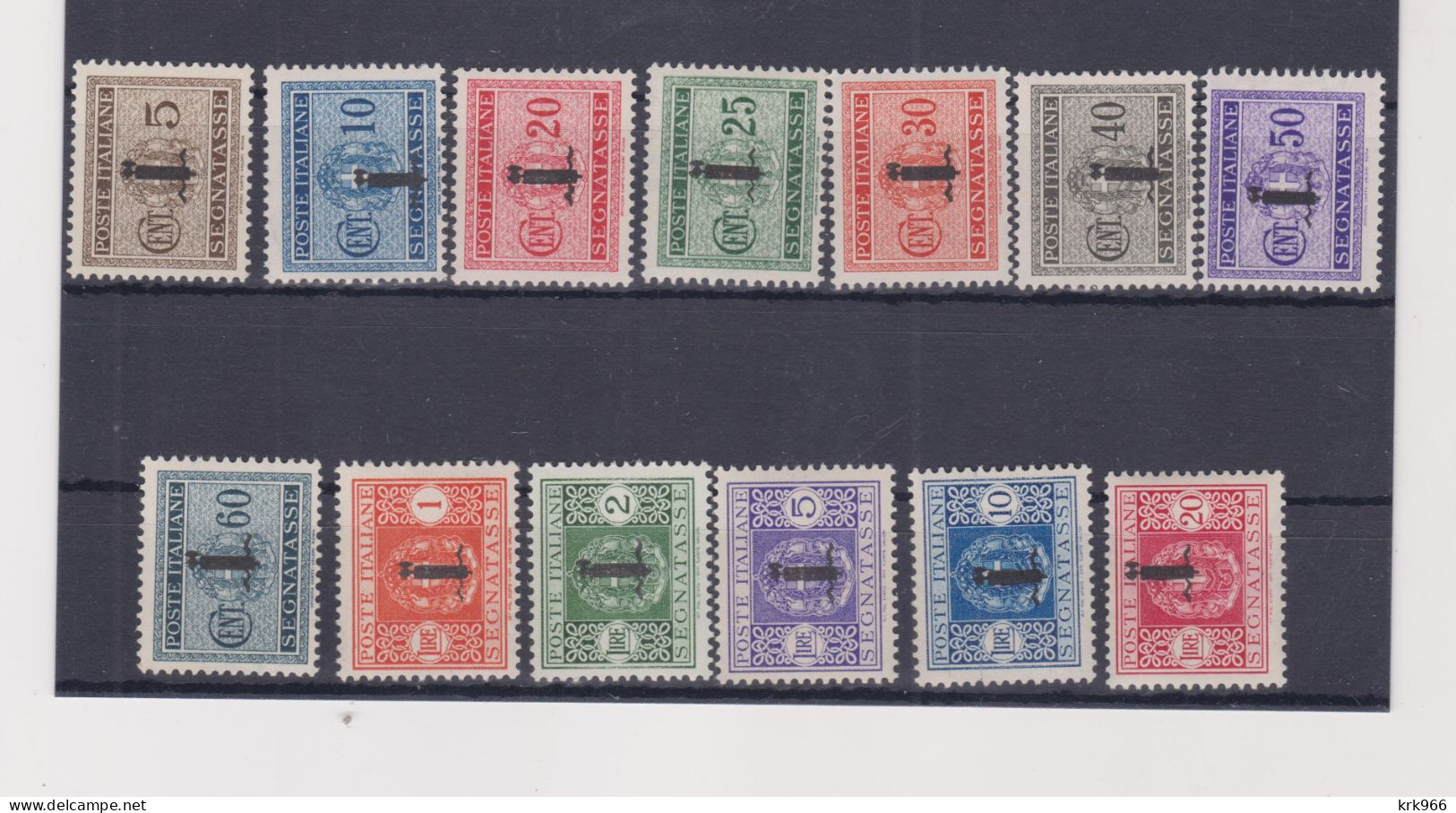 ITALY 1944 Postage Due Set    MNH - Strafport