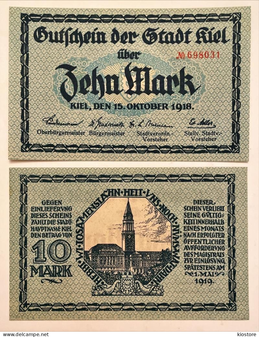 Germany 10 Mark 1918 UNC - 10 Mark