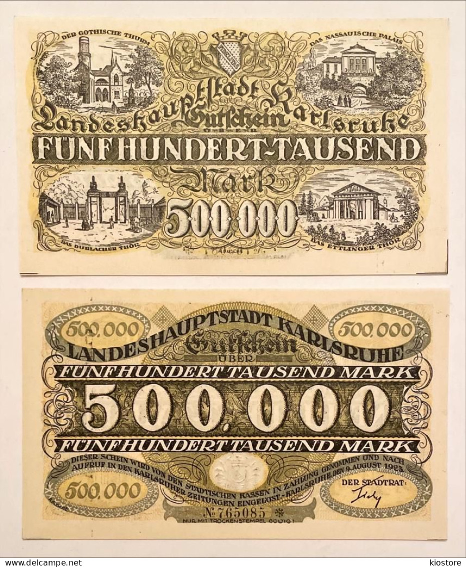 Germany 500,000 500000 Mark 1923 UNC - 500000 Mark