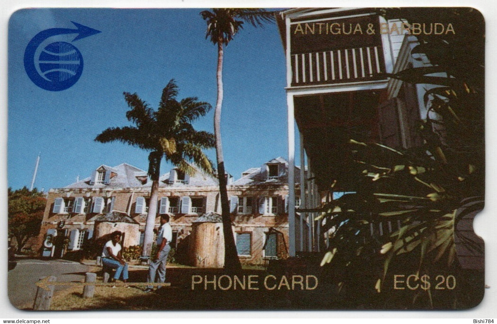 Antigua & Barbuda - Nelson’s Dockyard ($20) 1CATC (Deep Notch) - Antigua And Barbuda