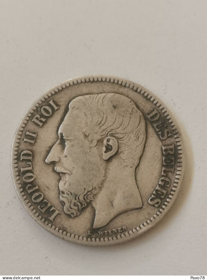 2 Francs - Léopold II - Type Wiener En Français 1867 - 2 Francs