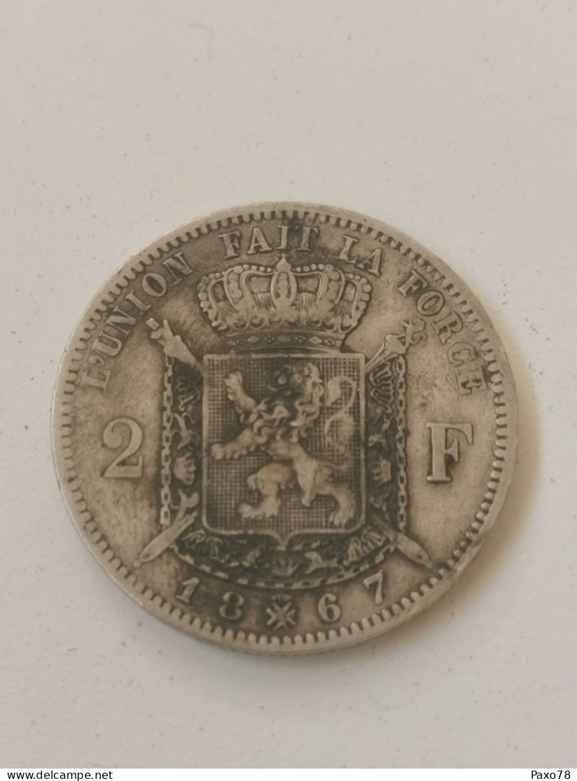 2 Francs - Léopold II - Type Wiener En Français 1867 - 2 Frank