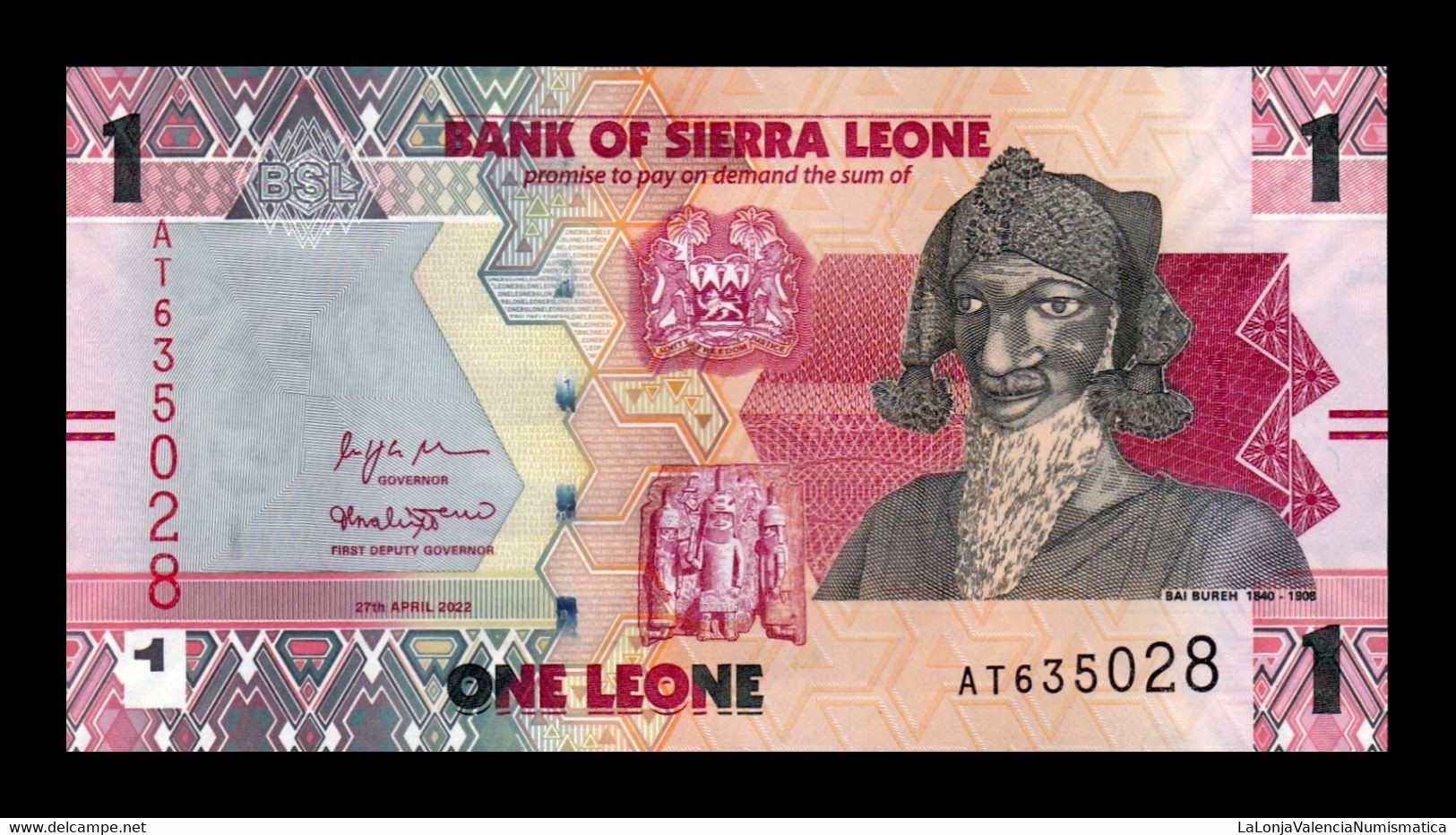 Sierra Leona Leone 1 Leone 2022 Pick 34 New Design Sc Unc - Sierra Leona
