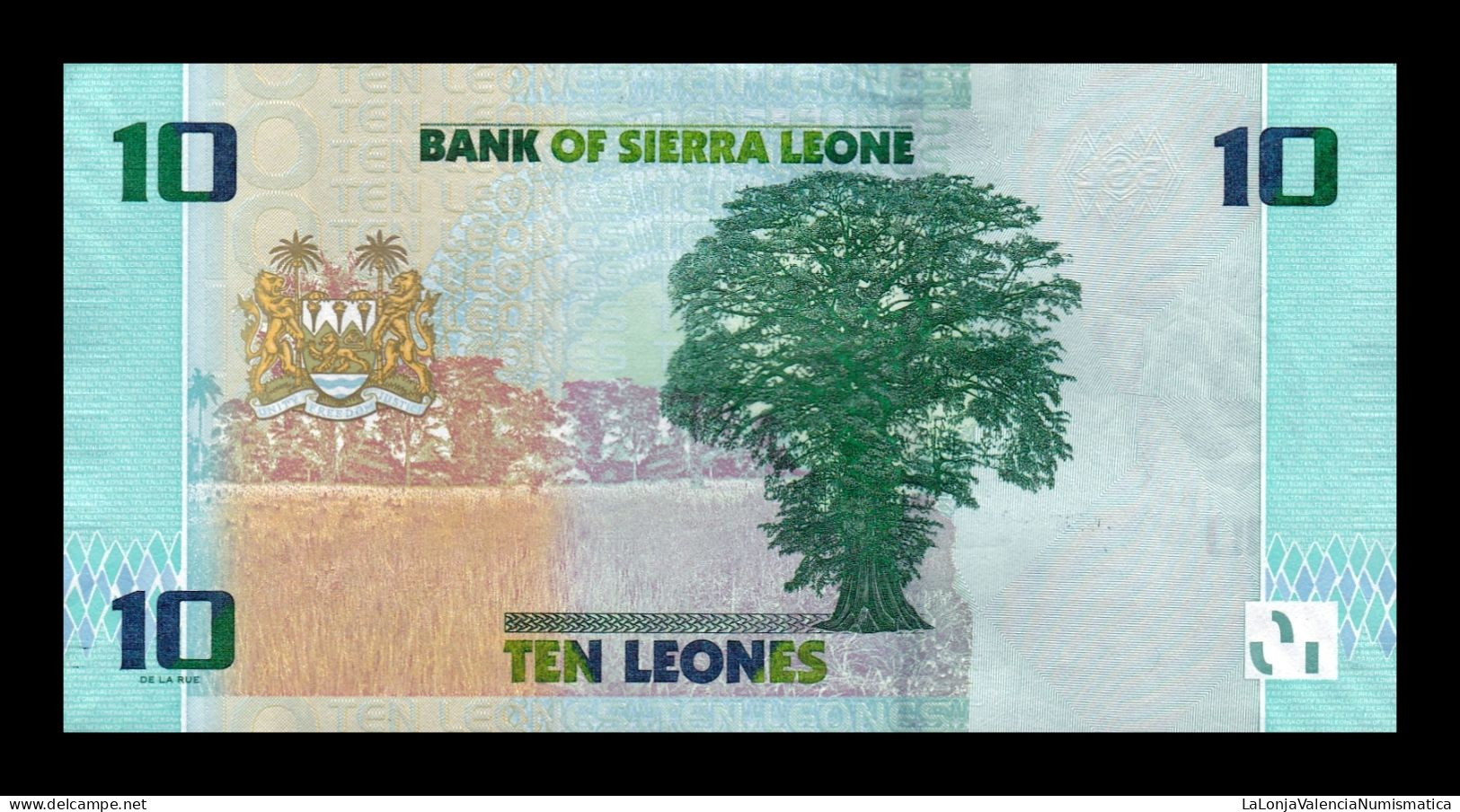 Sierra Leona 10 Leones 2022 Pick 37 New Design Sc Unc - Sierra Leona