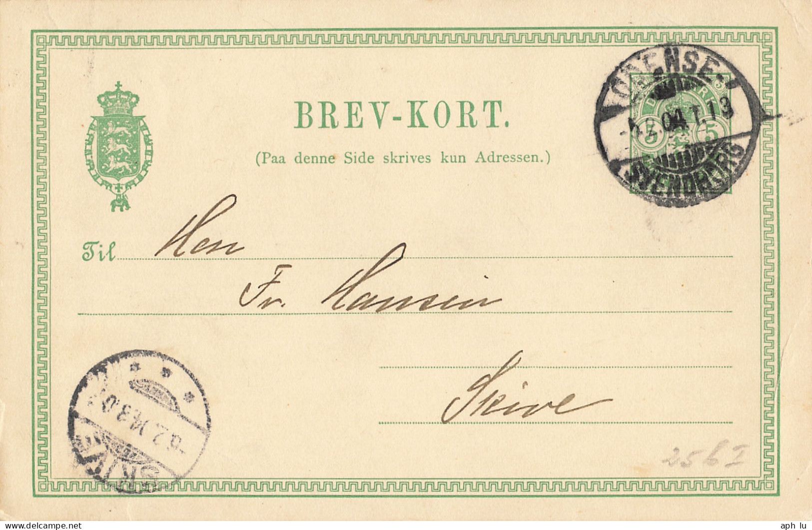 Bahnpost (R.P.O. / T.P.O.) Odense-Svendborg (BP1779) - Lettres & Documents