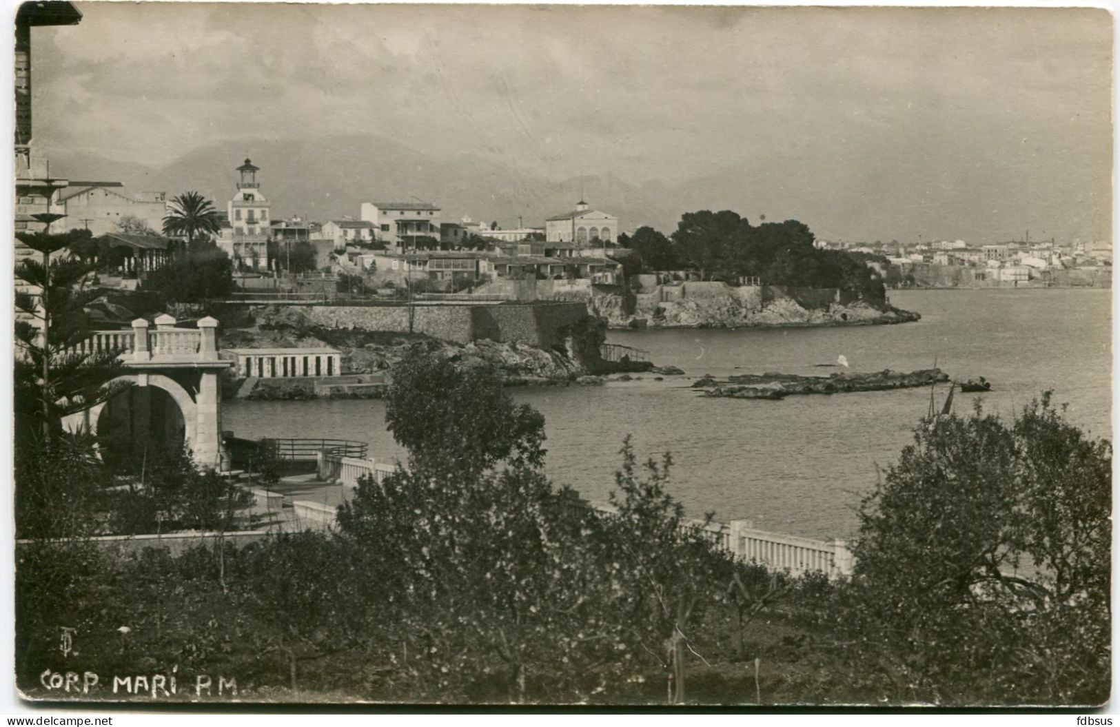 Carte Postale D'une Ville Au L’eau - Corp Mari Palma De Mallorca - Circulée Non - La Palma