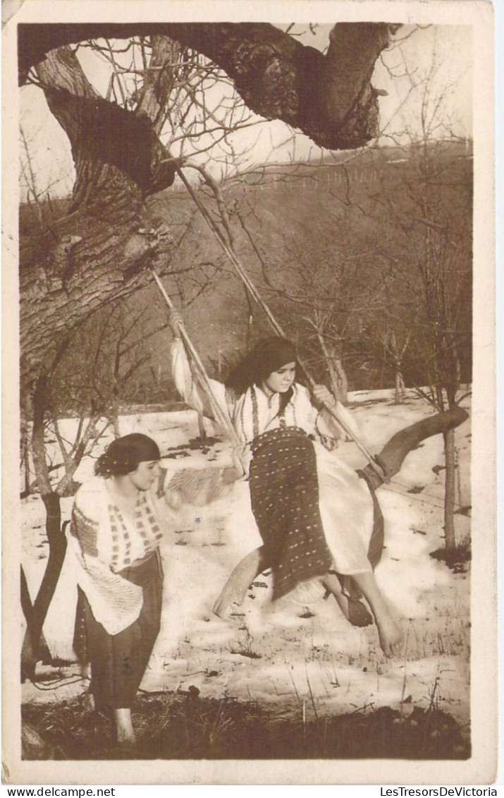 Roumanie - Obliteré Bistrita 1892 - Deux Jeunes Filles à La Balançoire  - Carte Postale Ancienne - Rumänien