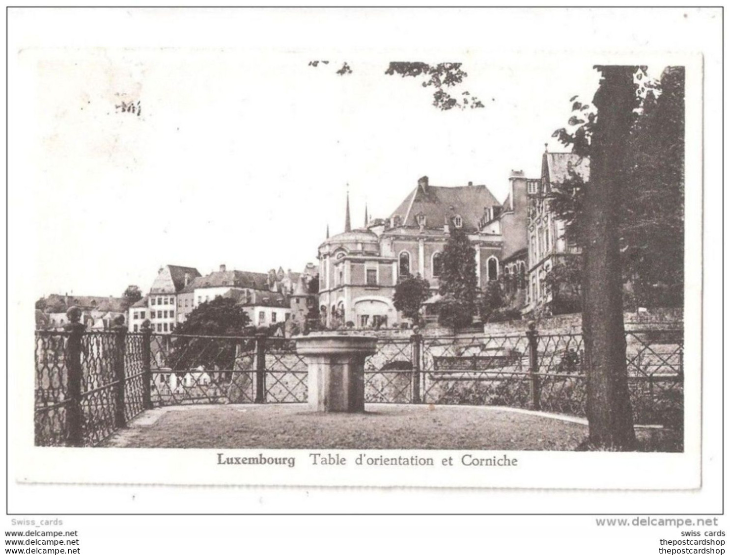 CPA LUXEMBOURG Table D'orientation Et Corniche Used With Stamp - Luxembourg - Ville