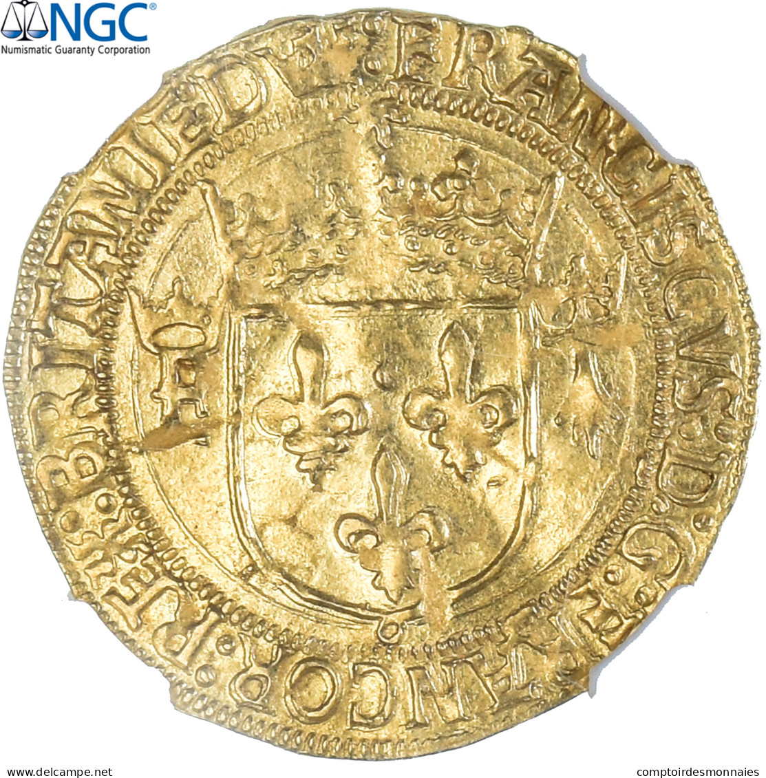 Monnaie, France, François Ier, Écu D'or Au Soleil De Bretagne, 1515-1547 - 1515-1547 Franz I. Der Ritterkönig