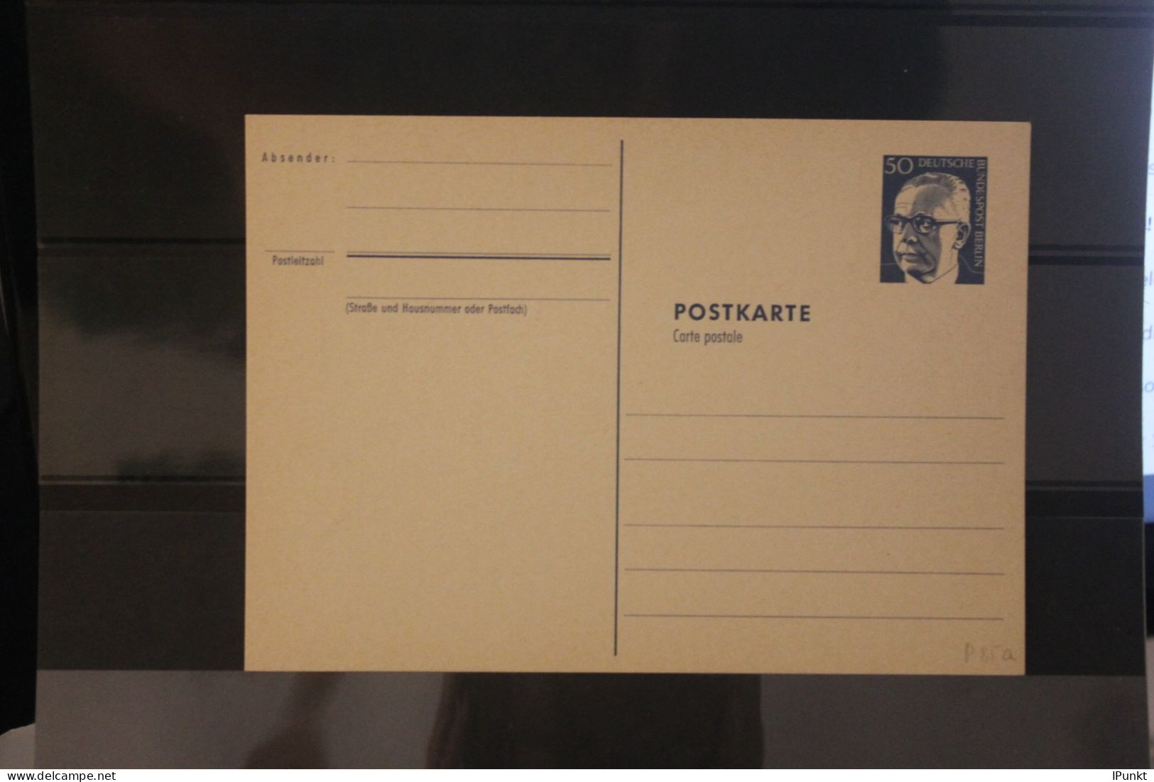 Berlin 1972; P85 A ; Heinemann; 50 Pf.; Ungebraucht - Postkaarten - Ongebruikt