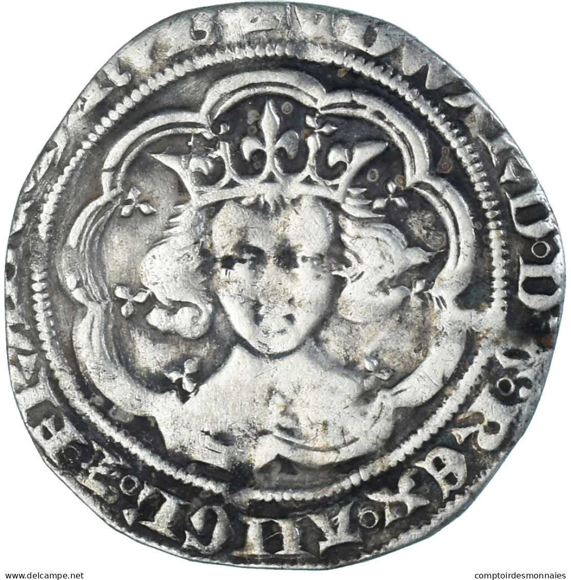 Monnaie, Grande-Bretagne, Edward III, Gros, 1327-1377, Londres, TTB, Argent - 1066-1485 : Vroege Middeleeuwen