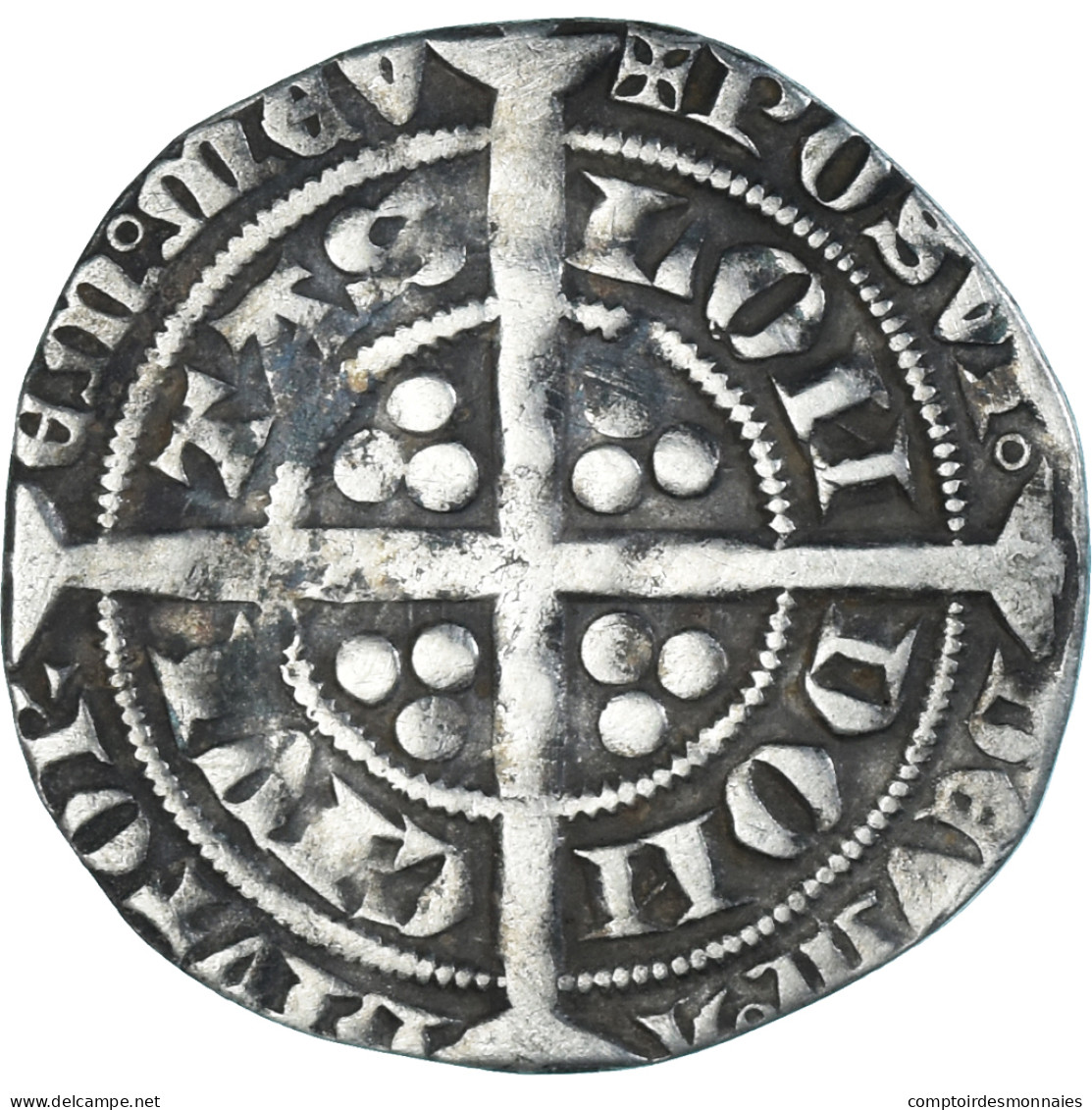 Monnaie, Grande-Bretagne, Edward III, Gros, 1327-1377, Londres, TTB, Argent - 1066-1485 : Vroege Middeleeuwen