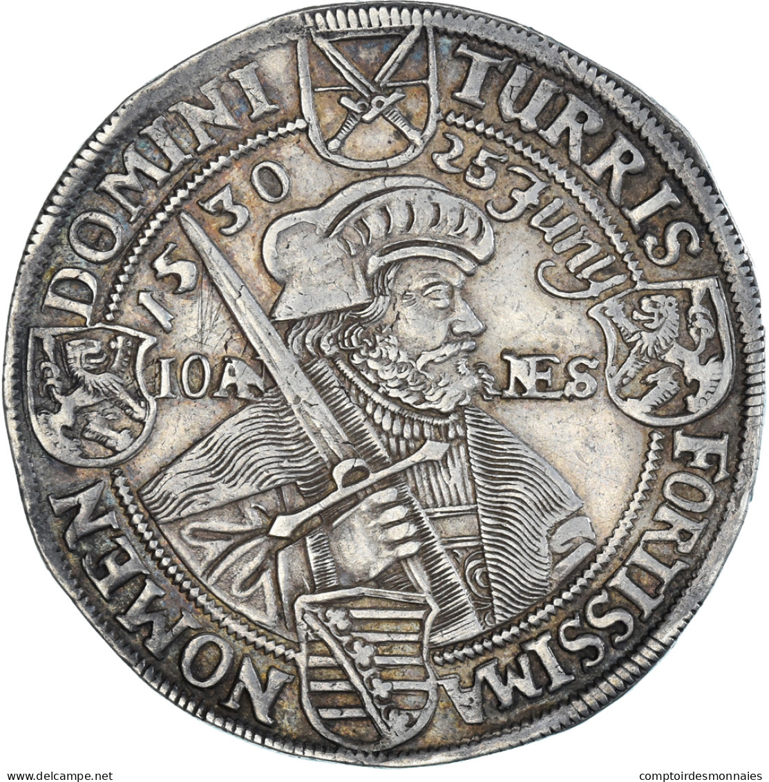 Monnaie, Etats Allemands, SAXONY-ALBERTINE, Johann Georg I, Thaler, 1630 - Taler & Doppeltaler