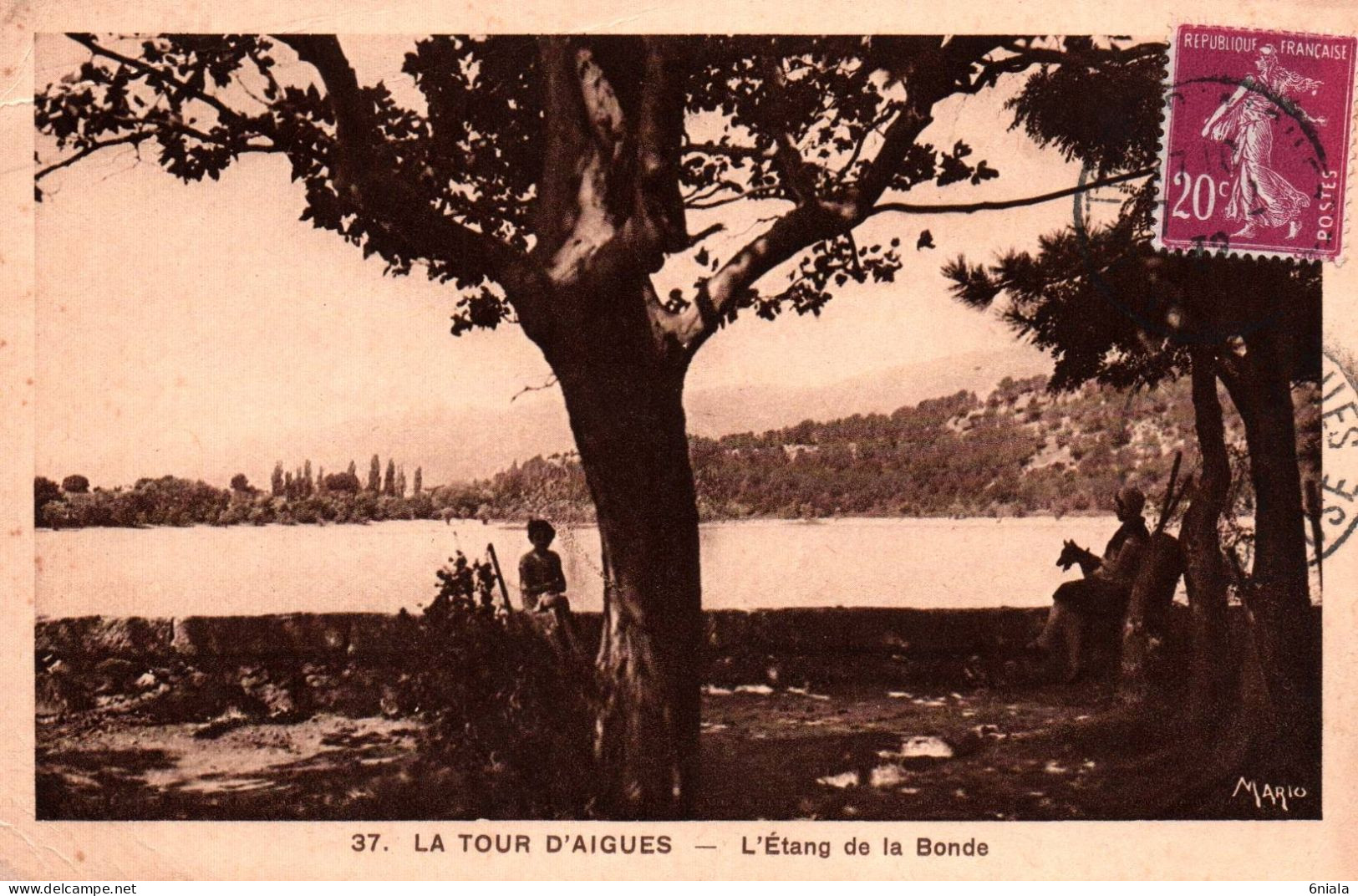 17638 LA TOUR D AIGUES  L'Etang De La Bonde   (2 Scans) 84 - La Tour D'Aigues