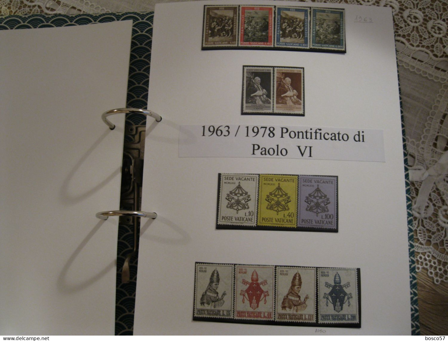 COLLEZIONE COMPLETA NUOVA DA GIOVANNI XXIII A GIOVANNI PAOLO II (COMPR. L.1) E QUALCOSA DI SUCC. SU ALBUM AUTOCOSTRUITO. - Colecciones