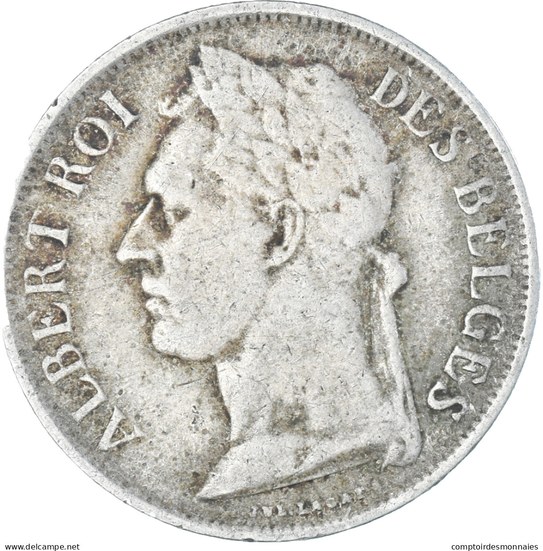 Monnaie, Congo Belge, Albert I, Franc, 1926, TB, Cupro-nickel, KM:20 - 1910-1934: Albert I.