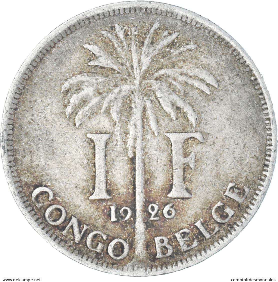 Monnaie, Congo Belge, Albert I, Franc, 1926, TB, Cupro-nickel, KM:20 - 1910-1934: Albert I