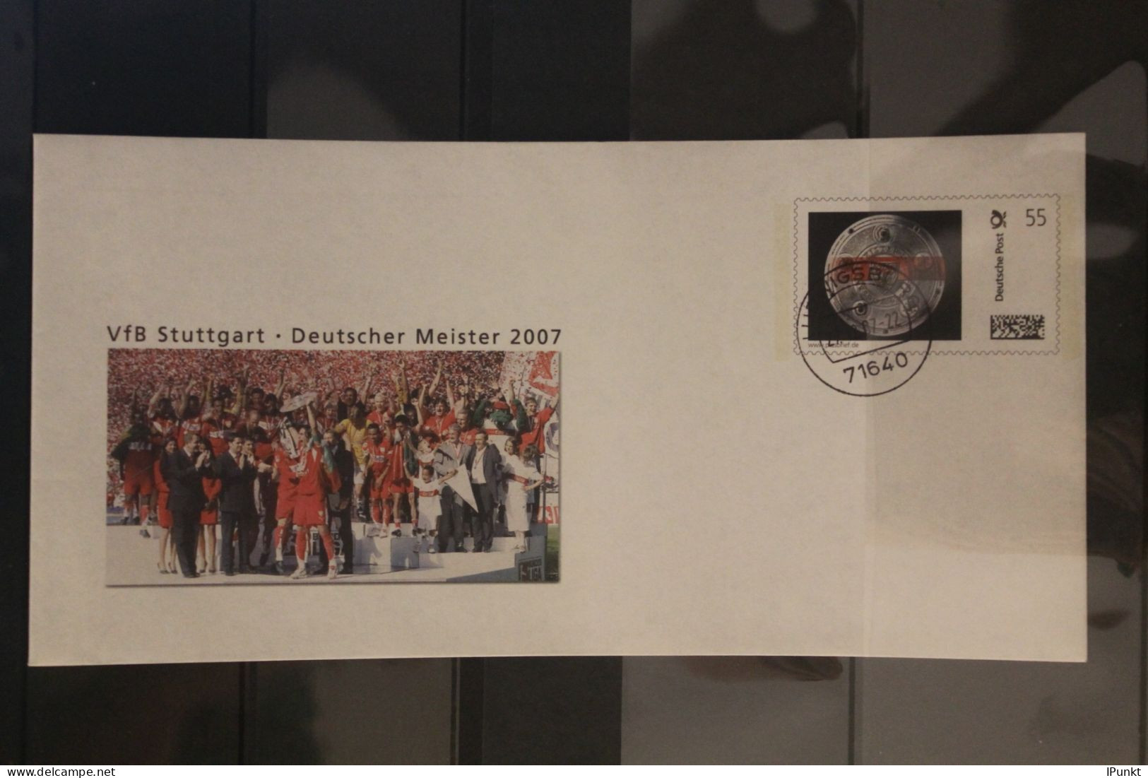 Deutschland 2007; Plusbrief "VfB Stuttgart - Deutscher Meister 2007"; Gebraucht - Private Covers - Used