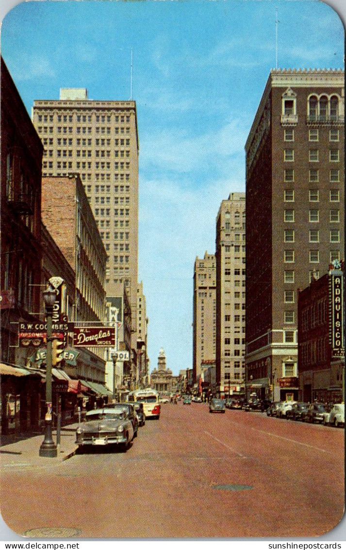 Texas Fort Worth Main Street Looking North - Fort Worth