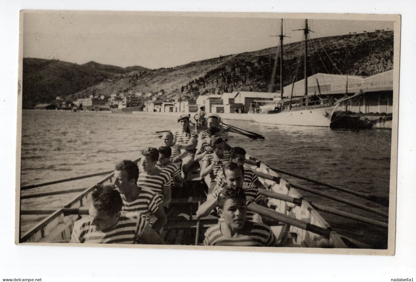 1940. KINGDOM OF YUGOSLAVIA,ROYAL NAVY ROWING BOAT,ORIGINAL PHOTOGRAPH - Boats