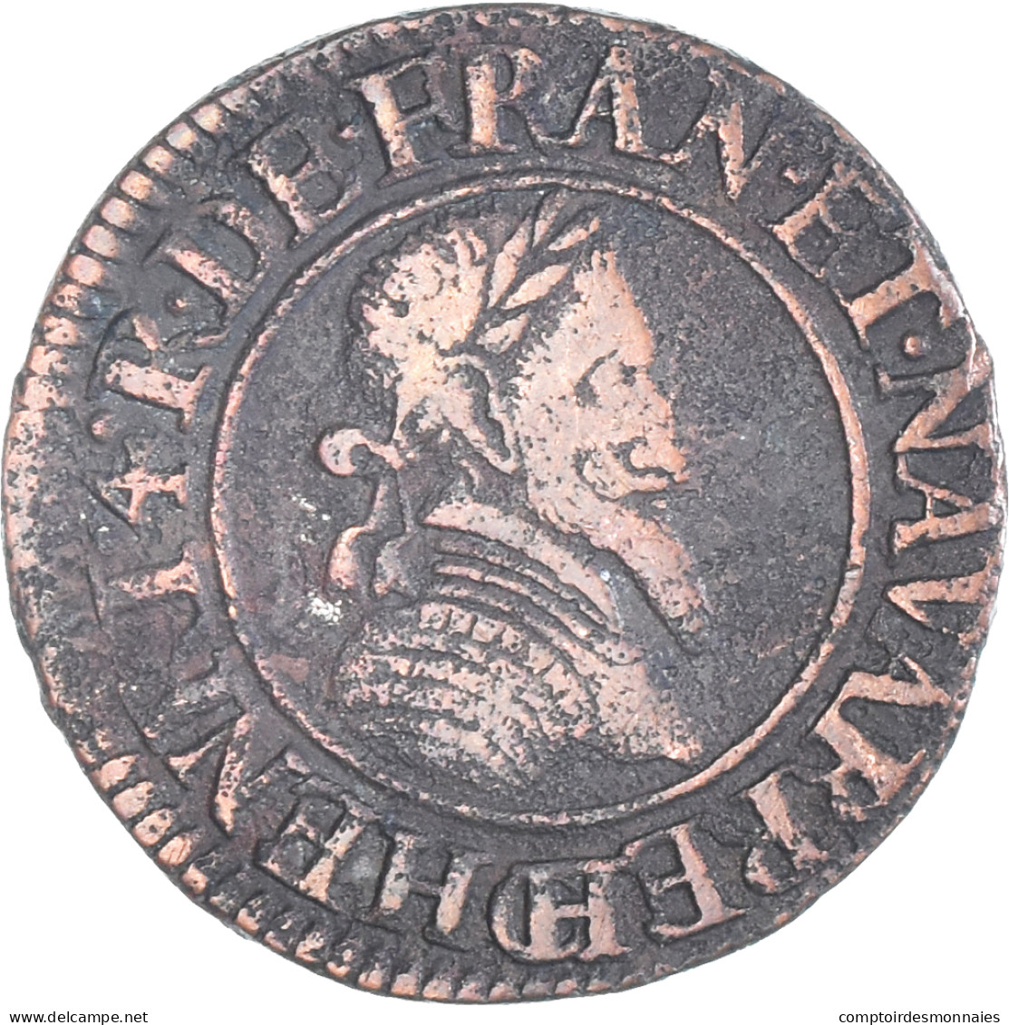 Monnaie, France, Henri IV, Double Tournois, 1591, Châlons-en-Champagne, TB+ - 1589-1610 Henry IV The Great