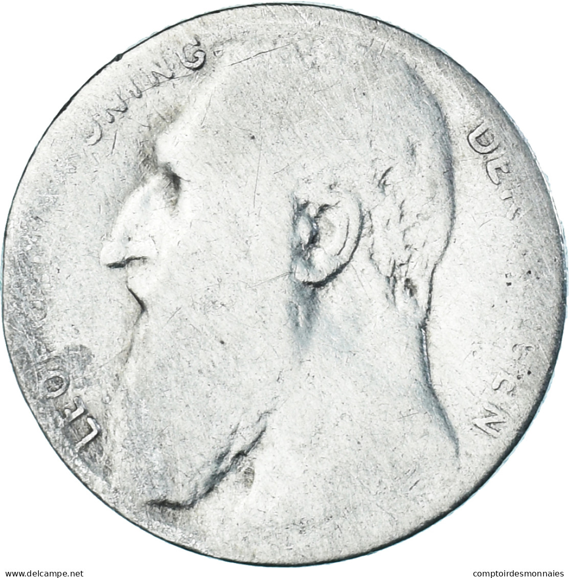 Monnaie, Belgique, Leopold II, 50 Centimes, 1901, Bruxelles, B+, Argent, KM:51 - 50 Cents