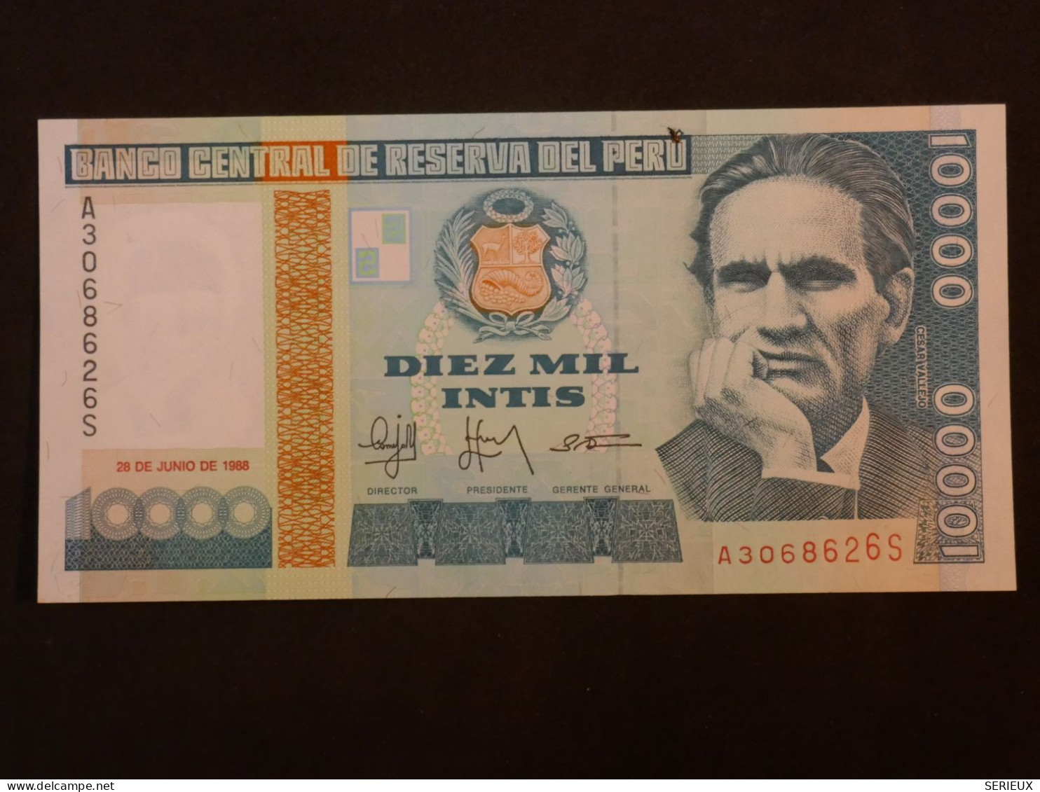 BS20 PEROU - Billet De 10000 Intis. 28-06-88. Pick: 140. NEUF - Perú
