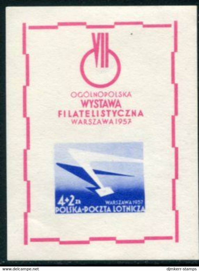 POLAND 1957 National Philatelic Exhibition  Block MNH / **.  Michel Block 21 - Blocks & Sheetlets & Panes