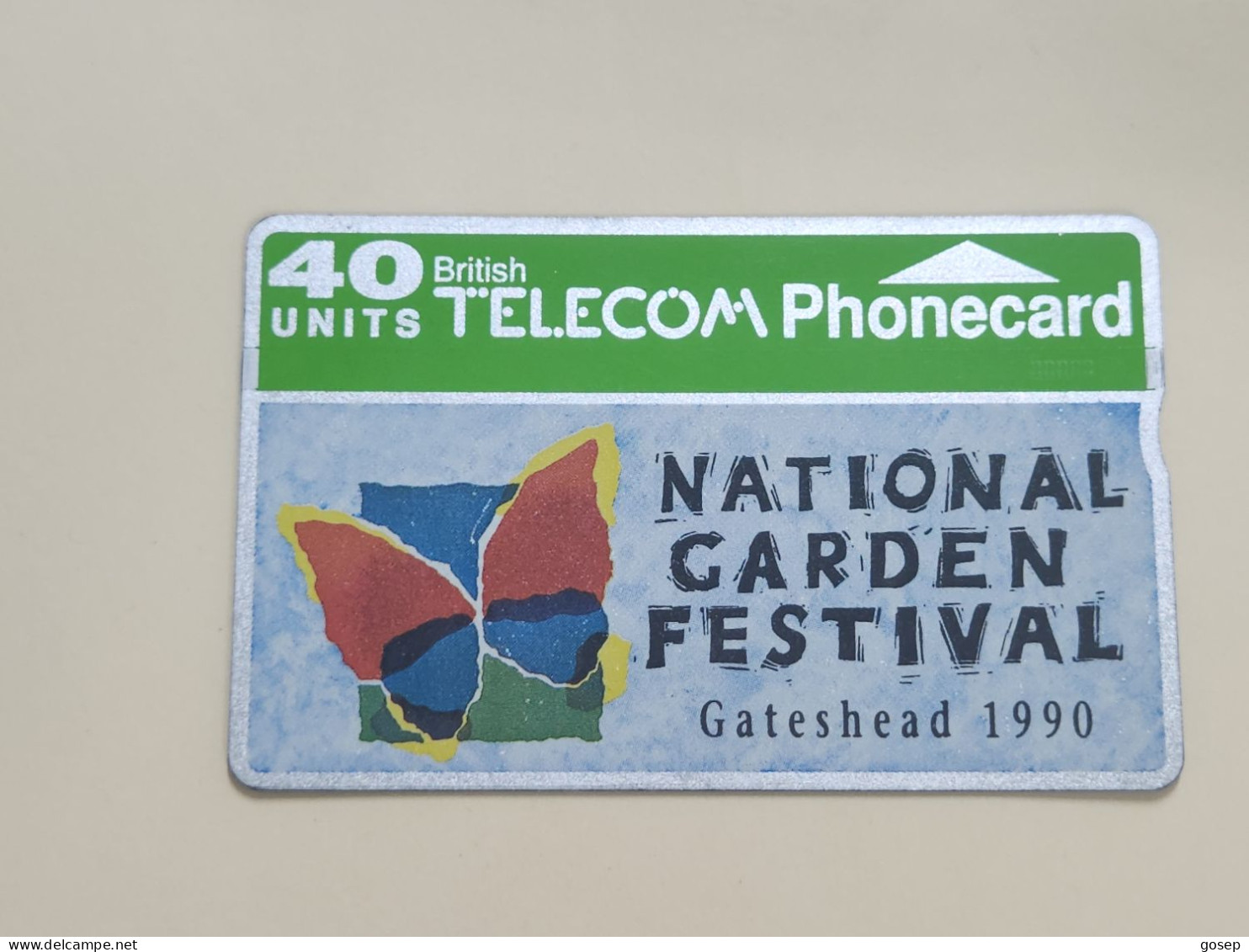 United Kingdom-(BTC015)-GATESHEAD Garden Festival(306)(40units)(041C18475)price Cataloge 6.00£ Used+1card Prepiad Free - BT Emissions Commémoratives