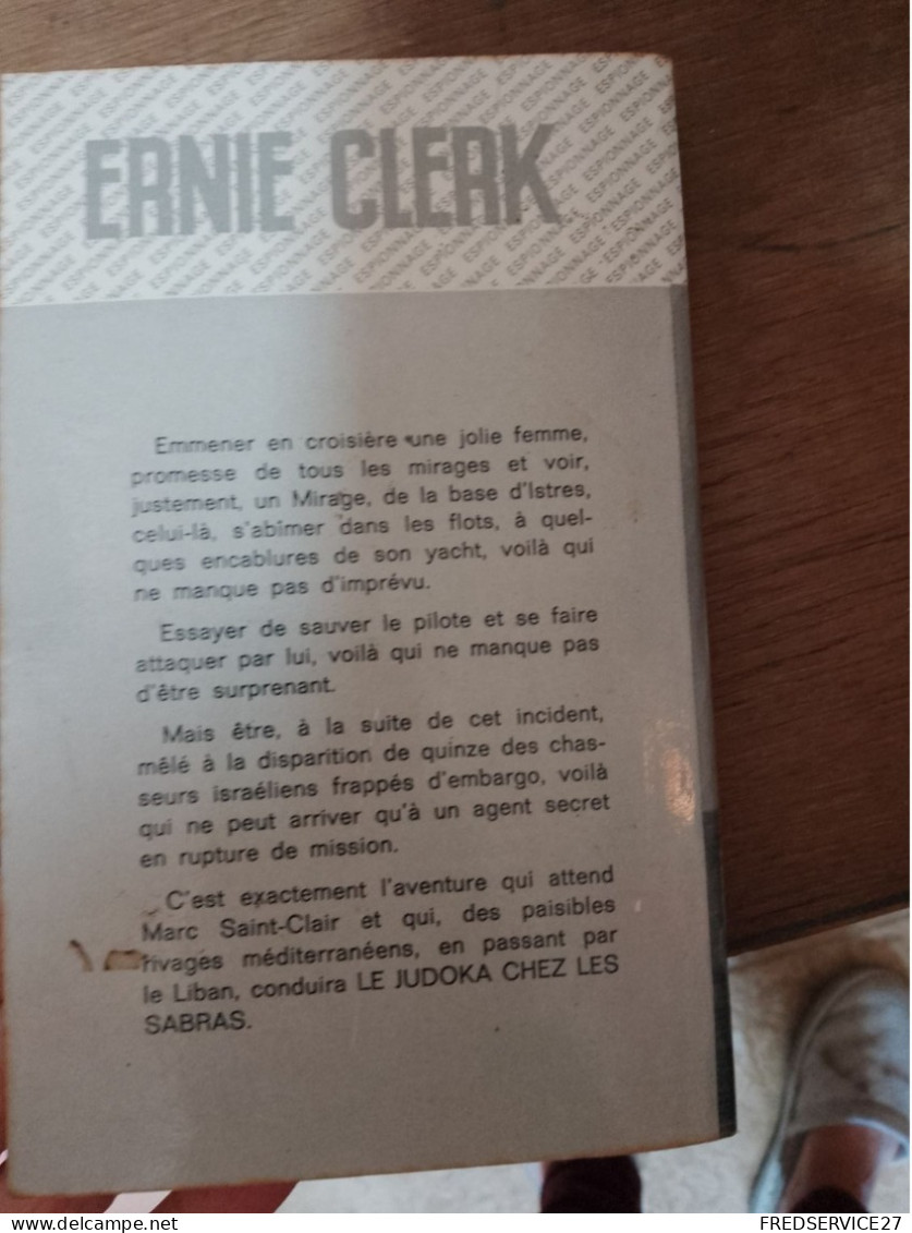 109 //  LE JUDOKA ET LES SABRAS / ERNIE CLERK - Fleuve Noir